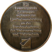 Rückseite der Carl-Schurz-Medaille